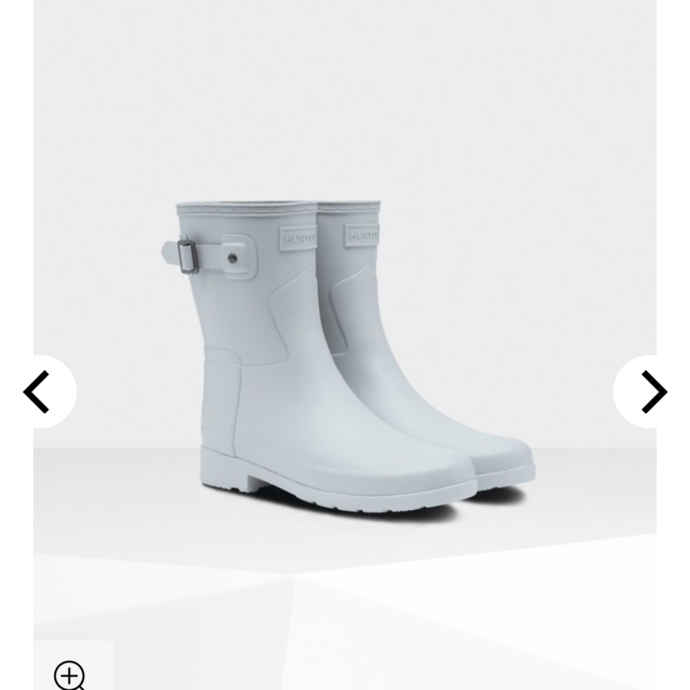 Mid-Calf Light Grey Hunter Rain Boots